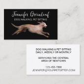 HundeschlittenVisitenkarte Visitenkarte (Vorne/Hinten)