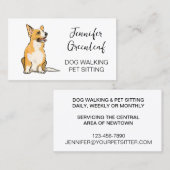 HundeschlittenVisitenkarte Visitenkarte (Vorne/Hinten)