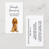 HundeschlittenVisitenkarte Visitenkarte (Vorne/Hinten)