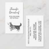 HundeschlittenVisitenkarte Visitenkarte (Vorne/Hinten)