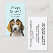 HundeschlittenVisitenkarte Visitenkarte (Vorne/Hinten)