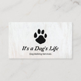 Hundeschlittenwalker Paw Business Card Visitenkarte