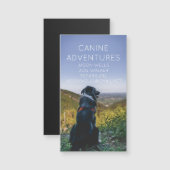 Hundeschlittenwanderungen oder Wanderungen Magnetkarte (Vorne/Hinten)