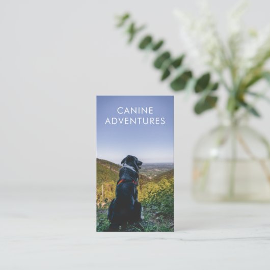 Hundeschlittenwanderungen und -wanderungen visitenkarte (Stehend Vorderseite)