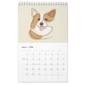 Hundeschlittenzeichnung mit Farbe Kalender (Mär 2026)