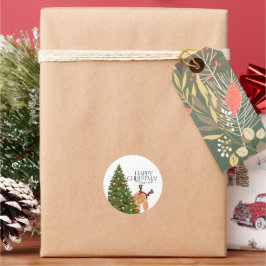 Hundeschlittweih Runder Aufkleber