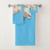 Hundeschmuck-Cartoon Badhandtuch Set (Insitu)