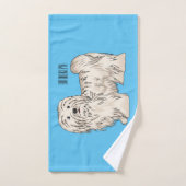 Hundeschmuck-Cartoon Badhandtuch Set (Handtuch)