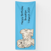 Hundeschmuck-Cartoon Banner (Vertikal)