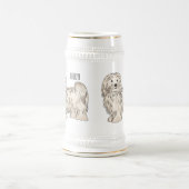 Hundeschmuck-Cartoon Bierglas (Mittel)