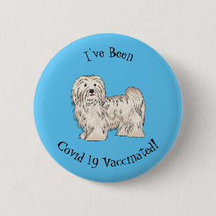 Hundeschmuck-Cartoon Button