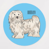 Hundeschmuck-Cartoon Etiketten (Design 1)