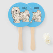 Hundeschmuck-Cartoon Fächer (Vorne und Hinten)