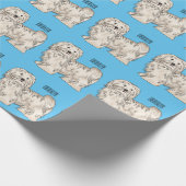 Hundeschmuck-Cartoon Geschenkpapier (Ecke)