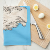 Hundeschmuck-Cartoon Geschirrtuch (Viertel Falte)