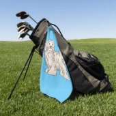 Hundeschmuck-Cartoon Golfhandtuch (Gras)