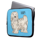 Hundeschmuck-Cartoon Laptopschutzhülle (Vorderseite Links)