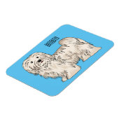 Hundeschmuck-Cartoon Magnet (Linke Seite)