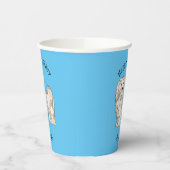 Hundeschmuck-Cartoon Pappbecher (Links)