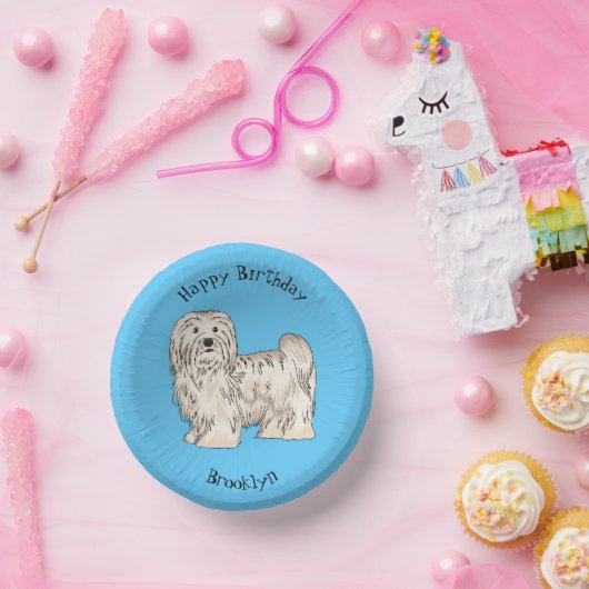 Hundeschmuck-Cartoon Pappteller (Party)