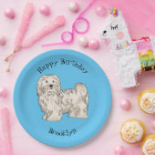 Hundeschmuck-Cartoon Pappteller (Party)