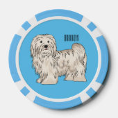 Hundeschmuck-Cartoon Pokerchips (Rückseite)