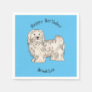 Hundeschmuck-Cartoon Serviette