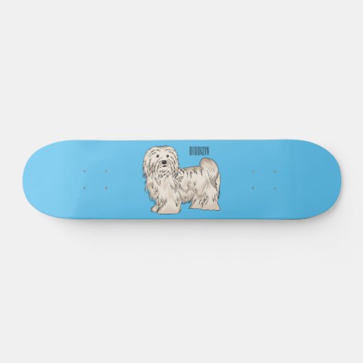 Hundeschmuck-Cartoon Skateboard (Horizontal)