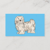 Hundeschmuck-Cartoon Visitenkarte (Rückseite)