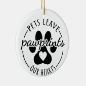 Hundeschmuck Keramik Ornament (Rechts)