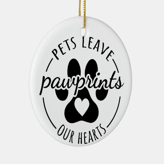 Hundeschmuck Keramik Ornament (Rechts)