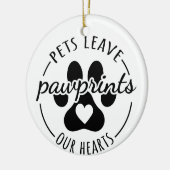 Hundeschmuck Keramik Ornament (Links)