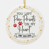 Hundeschmuck Keramik Ornament (Vorne)