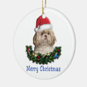 Hundeschmuck Keramikornament (Links)