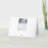 Hundeschneelandschaft Feiertagskarte (Rückseite)