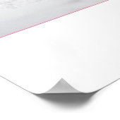 Hundeschnegel {weiß} Poster 36x16" (Ecke)