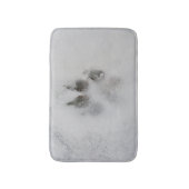 Hundeschoss im Schnee Badematte (Vorderseite Vertikal)