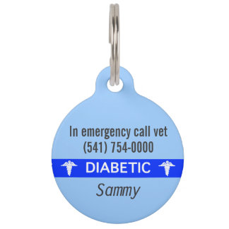 Hundeschrift für diabetische Medizin Haustiermarke