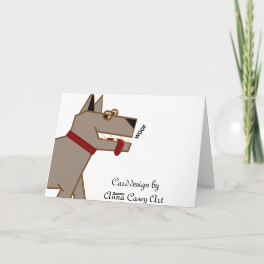 Hundeschrift Karte (Rückseite)