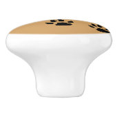 Hundeschritt Keramikknauf (Seitenansicht)