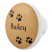 Hundeschritt Keramikknauf (Rechts)