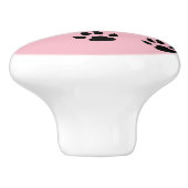 Hundeschritt Keramikknauf (Seitenansicht)