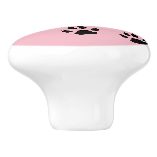 Hundeschritt Keramikknauf (Seitenansicht)