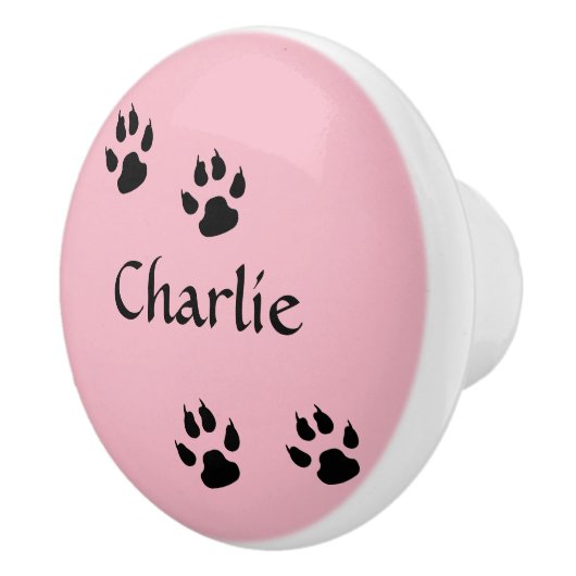 Hundeschritt Keramikknauf (Rechts)