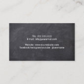 Hundeschritt mit benutzerdefinierter Farbmaske Sit Visitenkarte (Rückseite)