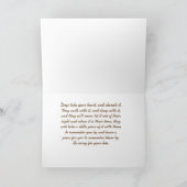 Hundeschritte in der Sand Sympathy Card Karte (Innenseite)