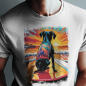 Hundeschuhen Niedliches farbiges Comic Illustratio T-Shirt