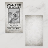 Hundeschuhler gewollt Plakat Visitenkarte (Vorne/Hinten)