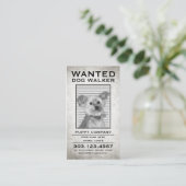 Hundeschuhler gewollt Plakat Visitenkarte (Stehend Vorderseite)