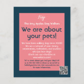 Hundeschuhling Haustier Pflegedienst Flyer (Hinten)